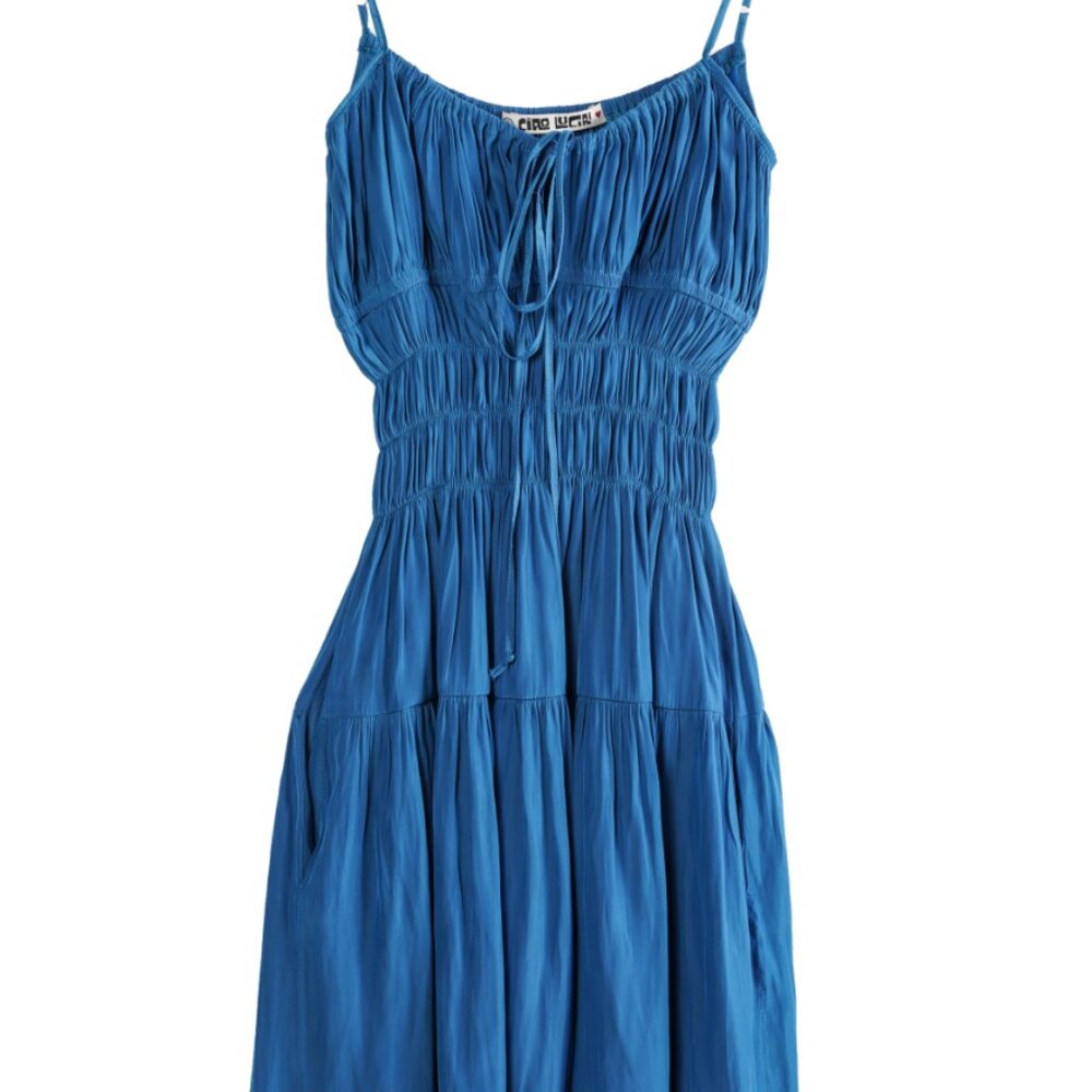 Ciao Lucia Caserto Dress - Sea Blue - Small - New with Tags